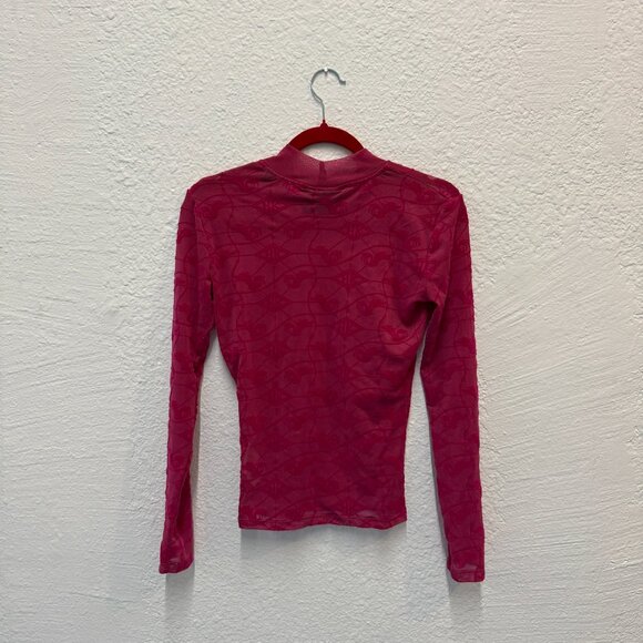 Han Kjøbenhavn Fuchsia long sleeve monogram top - Picture 5 of 5